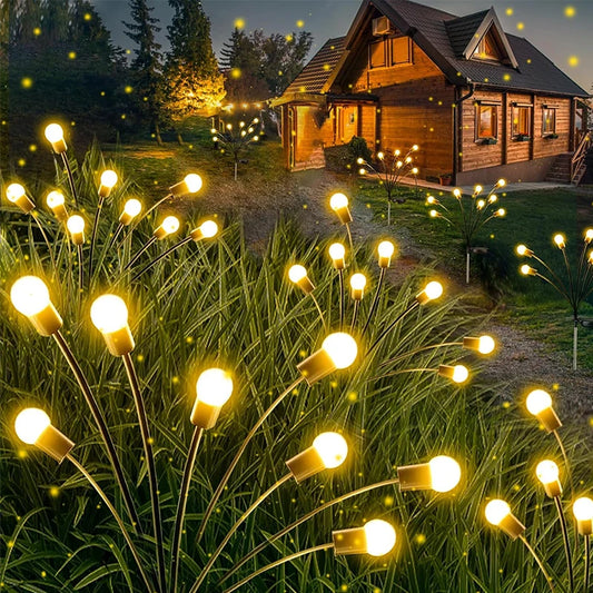 Solar Firefly Garden Lights | Waterproof Outdoor Swaying LED Lights (2–6 Pack)